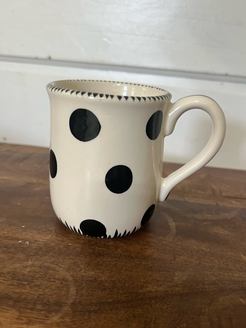 M BAGWELL MIX & MATCH MUG Black White Decor Polka Dots Coffee mug
